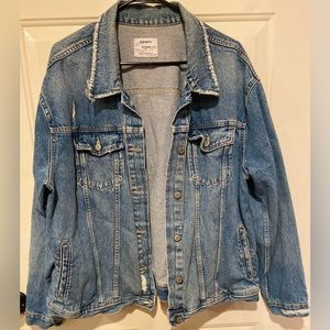 Old Navy jean jacket, boyfriend, cut for sale